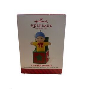 New Hallmark 2014 A Springy Surprise Jack In Box Exclusive Keepsake Ornament